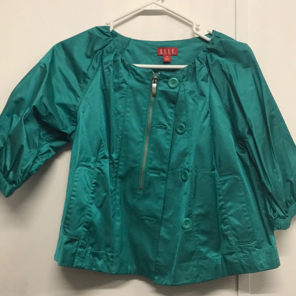 Elle Jackets & Blazers - Elle XS Short green jacket Elle Jackets & Blazers - Elle XS Short green jacket
